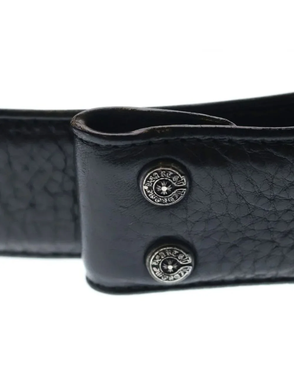 Chrome Hearts 1.5 Strap Scroll Level Roulis Betts Leather Belt